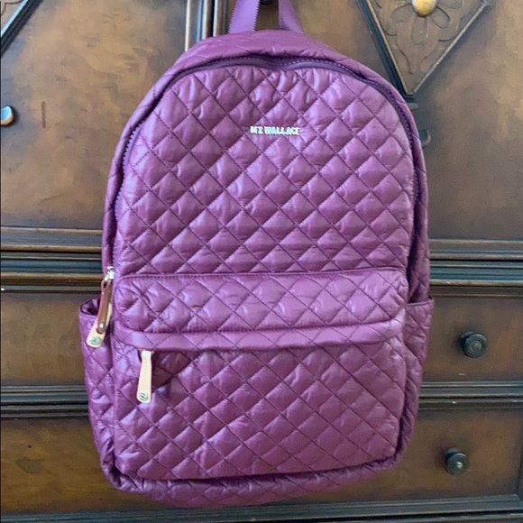 MZ Wallace Handbags - MZ Wallace Metro Backpack in Wild Plum